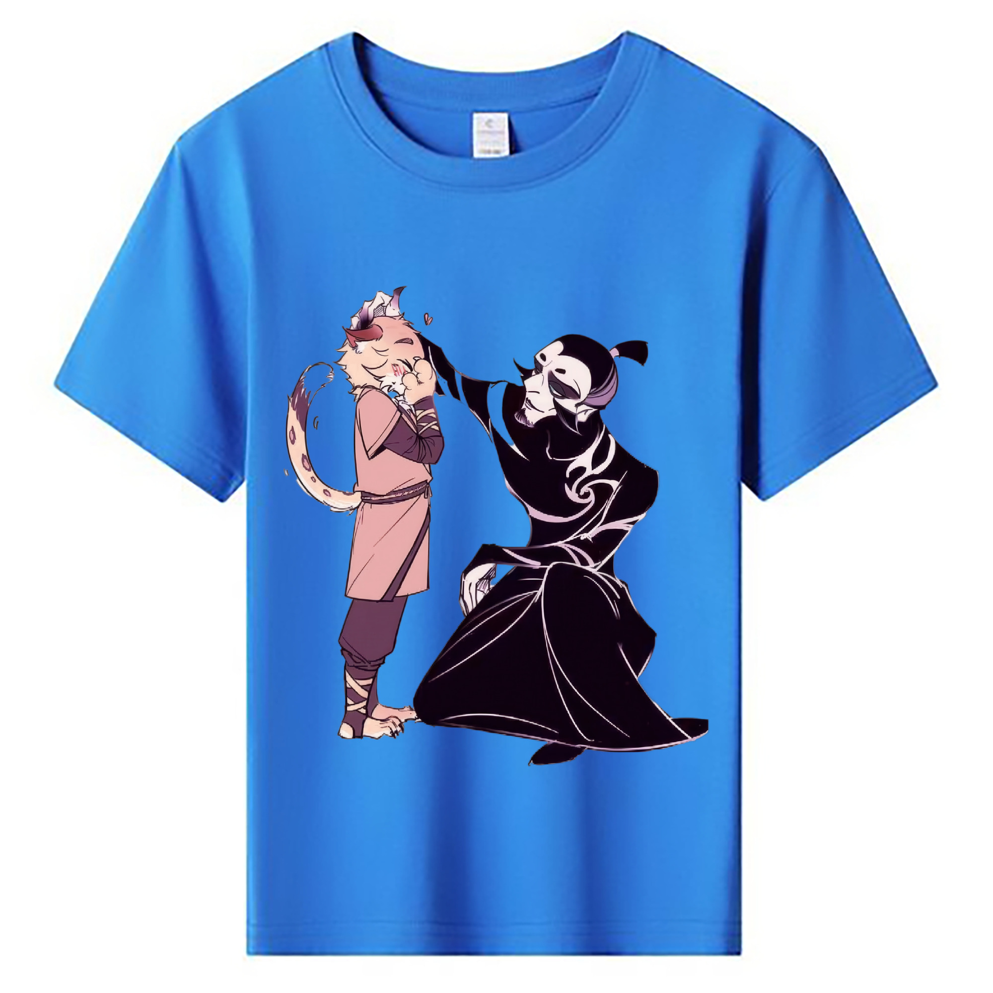 （画像用） Ne Zha 2 ナタ 魔童の大暴れ 綿100％キッズTシャツ（フロントプリント）